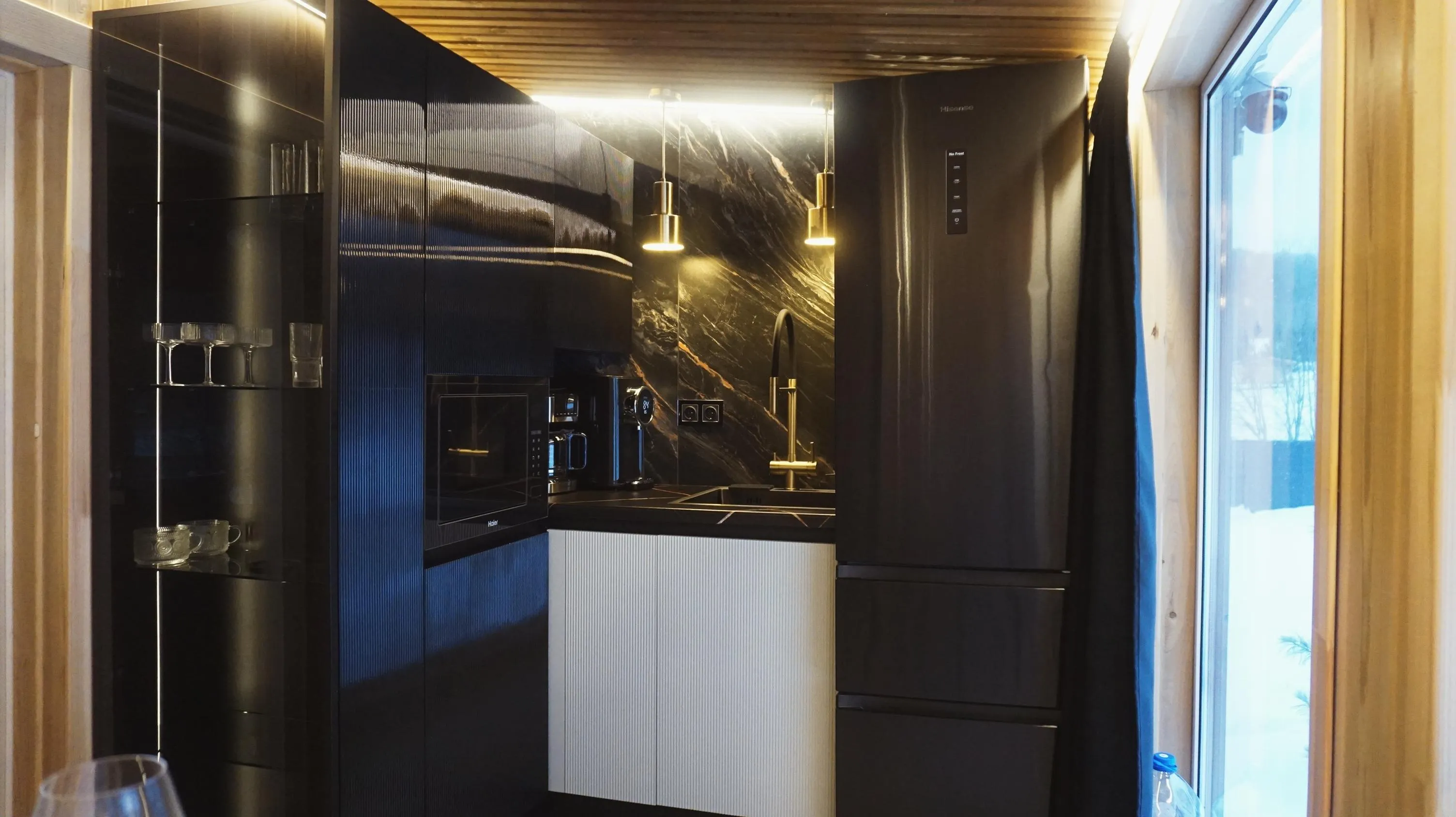 Кухня в доме-бани Гармония