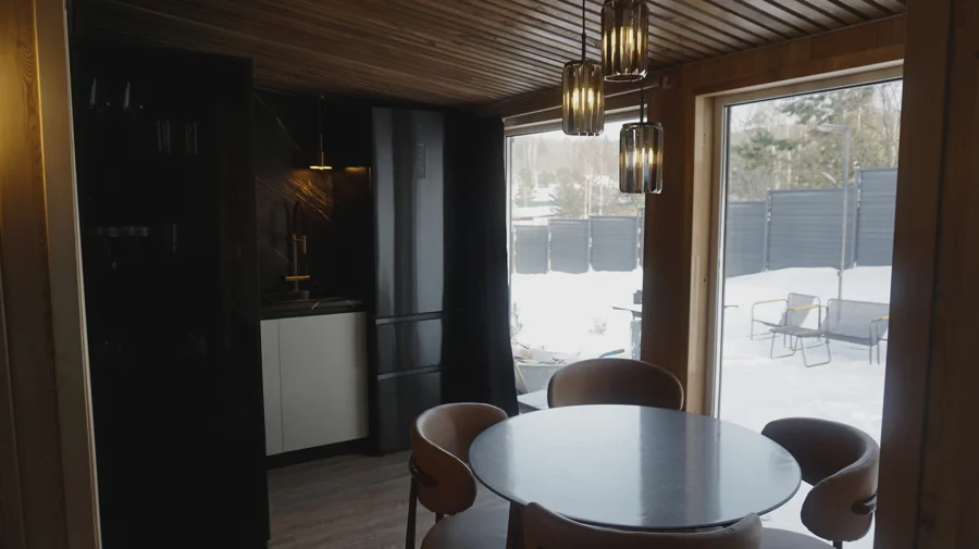 Баня Гармония — современная парилка с подсветкой